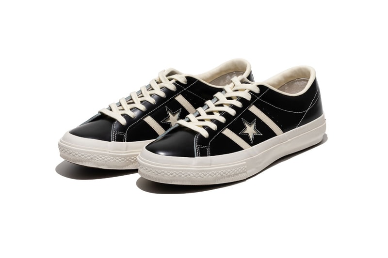Converse Japan Stars & Bars "Vintage Leather" black colorway release info date september 20 2019 black vntg exclusive 50th anniversary retro