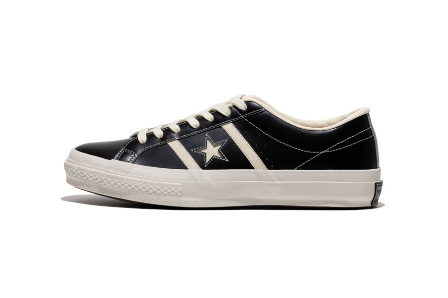 Converse Japan Stars & Bars "Vintage Leather" black colorway release info date september 20 2019 black vntg exclusive 50th anniversary retro