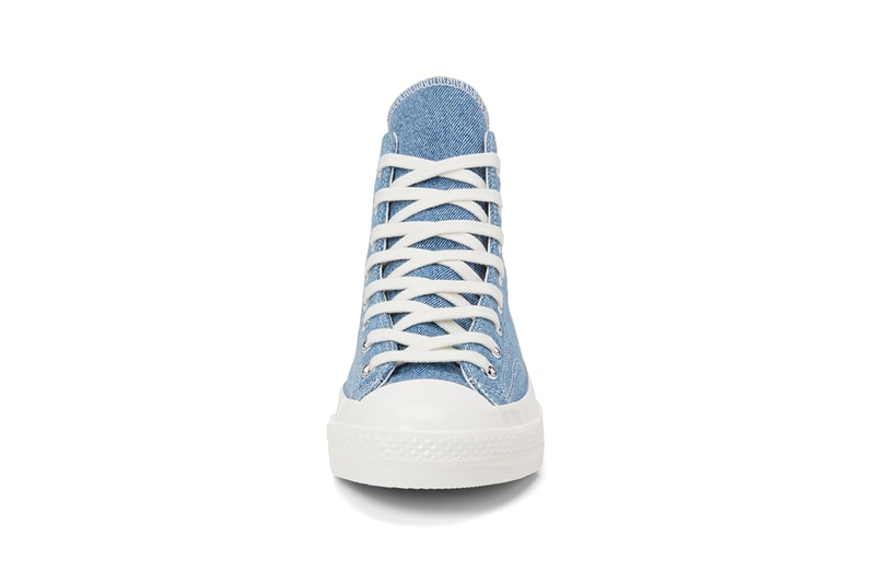 Converse Renew Denim Launch Chuck 70 Hi Low Ox Light Medium Dark Butterfly Cut Panel Construction Sustainable Second Hand Vintage Jeans Beyond Retro Upcycling 