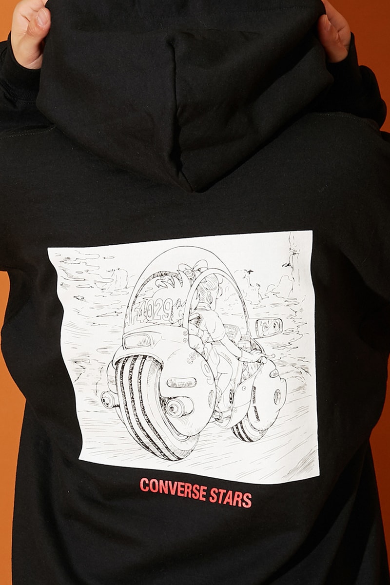 Converse Stars Japan Dragon Ball Collaboration Capsule Collection First Look Official Release Information Socks Hoodie T-Shirt Goku Title Logo Anime Series Manga Stars Red Ribbon Bulma iPhone Case Bloomers