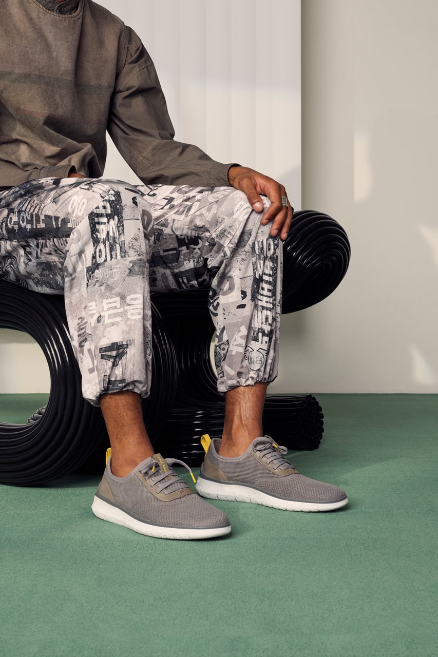 Cole Haan Generation ZERØGRAND white shoe cushioning fashion utility military blue yellow grey dark telephone