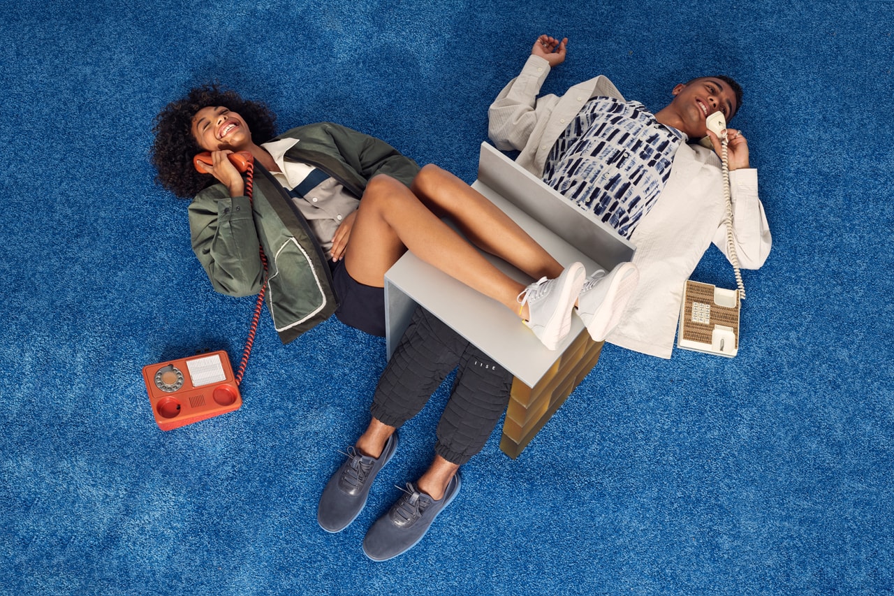 Cole Haan Generation ZERØGRAND white shoe cushioning fashion utility military blue yellow grey dark telephone