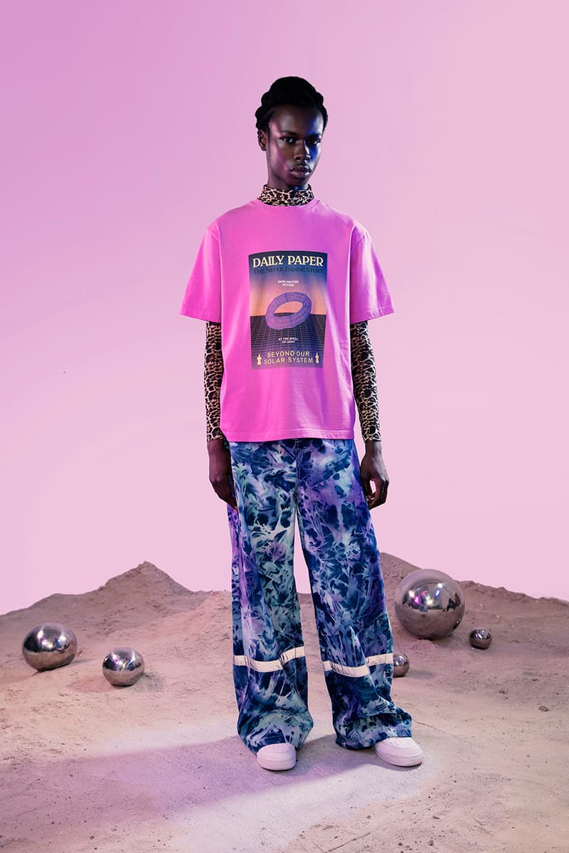 Daily Paper Fall Winter 2019 FW19 Campaign Lookbook Collection Amsterdam Label Imagery First Look Official Clothing Streetwear Afrofuturism Technical Suits Tie Dye Snake Prints