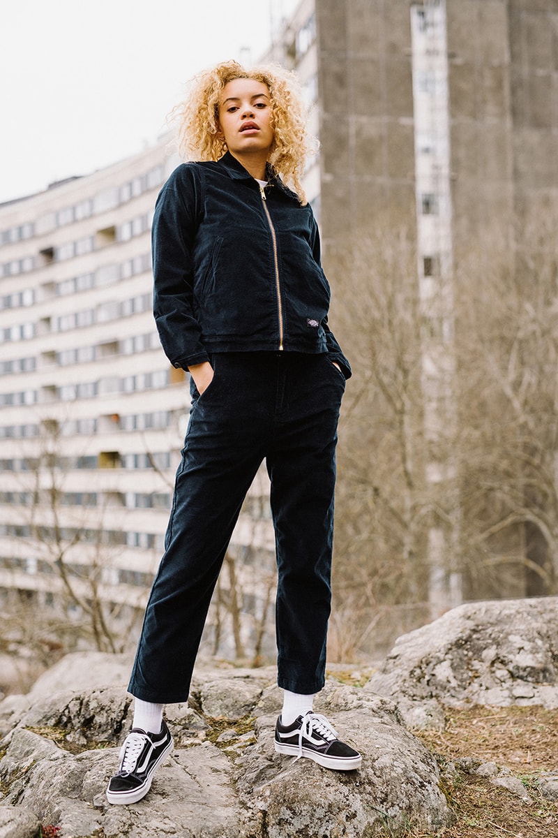 Dickes Life Fall Winter 2019 FW19 Collection Lookbook Mens Women Workwear Silhouettes Lewisburg Velvet work pant Garrison jacket Co Ord Pieces Sherpa Trucker Padded Outerwear 