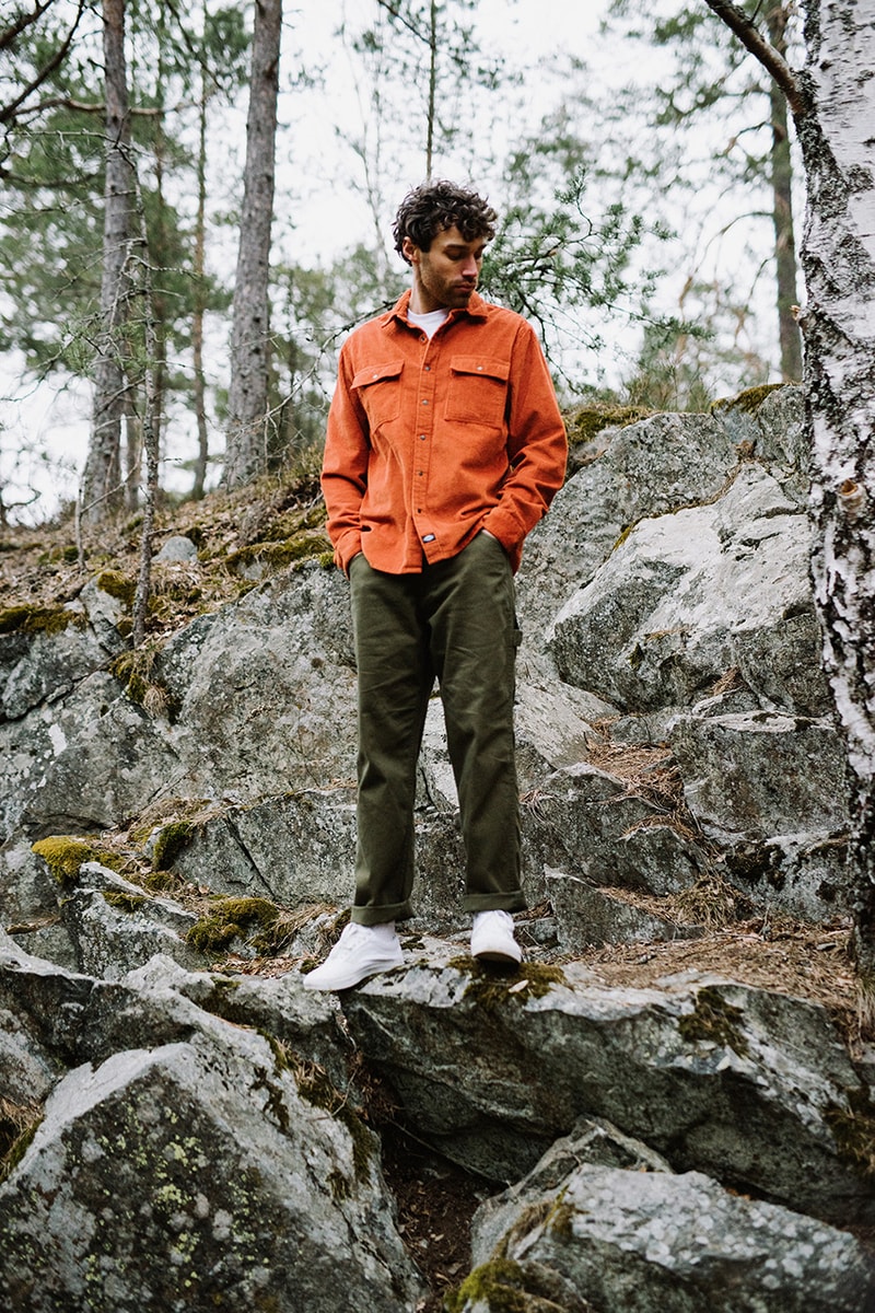 Dickes Life Fall Winter 2019 FW19 Collection Lookbook Mens Women Workwear Silhouettes Lewisburg Velvet work pant Garrison jacket Co Ord Pieces Sherpa Trucker Padded Outerwear 