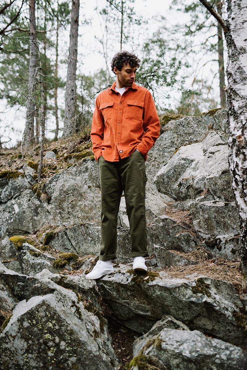 Dickes Life Fall Winter 2019 FW19 Collection Lookbook Mens Women Workwear Silhouettes Lewisburg Velvet work pant Garrison jacket Co Ord Pieces Sherpa Trucker Padded Outerwear