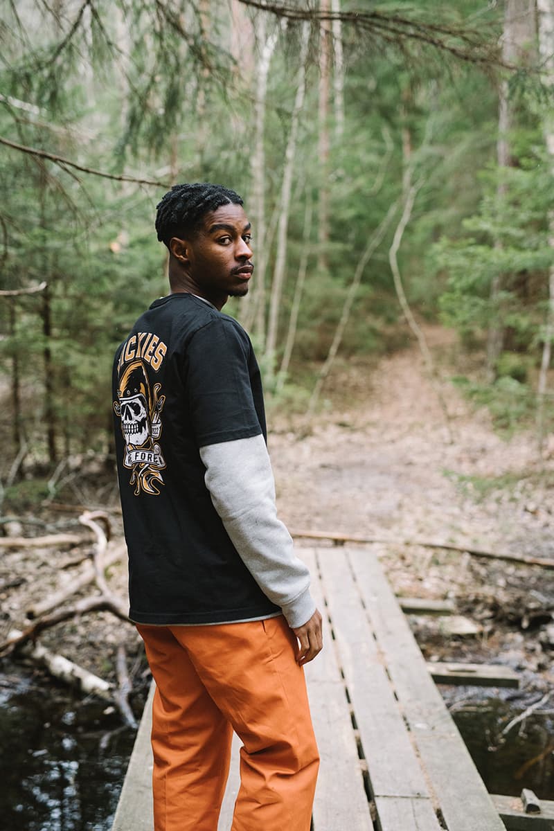 Dickes Life Fall Winter 2019 FW19 Collection Lookbook Mens Women Workwear Silhouettes Lewisburg Velvet work pant Garrison jacket Co Ord Pieces Sherpa Trucker Padded Outerwear