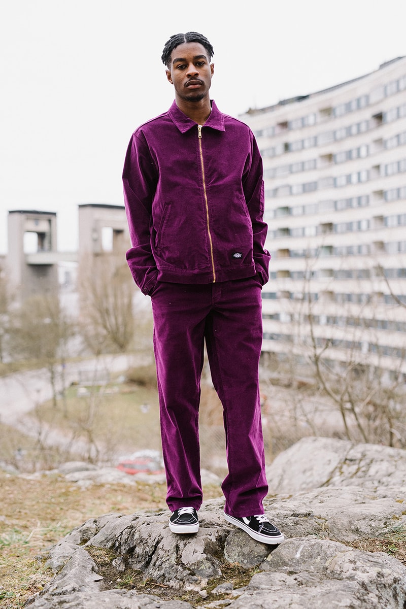 Dickes Life Fall Winter 2019 FW19 Collection Lookbook Mens Women Workwear Silhouettes Lewisburg Velvet work pant Garrison jacket Co Ord Pieces Sherpa Trucker Padded Outerwear 