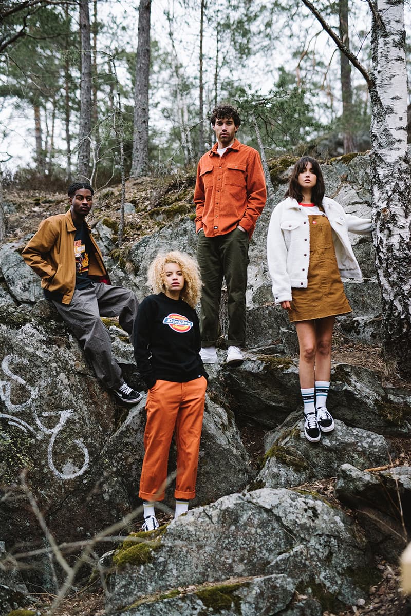 Dickes Life Fall Winter 2019 FW19 Collection Lookbook Mens Women Workwear Silhouettes Lewisburg Velvet work pant Garrison jacket Co Ord Pieces Sherpa Trucker Padded Outerwear