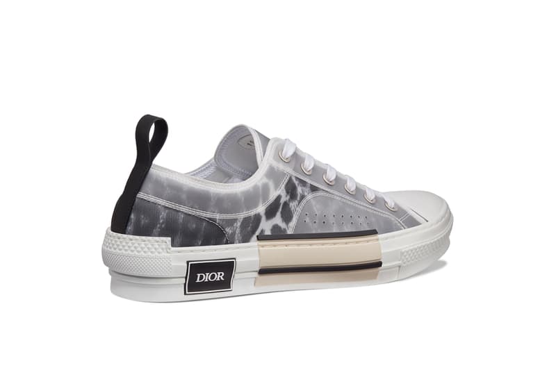 Dior B23 High-Top Sneakers Low-Top Leopard Print Brown Gray