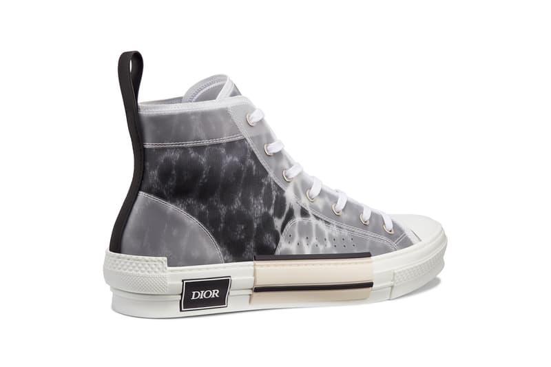 Dior B23 High-Top Sneakers Low-Top Leopard Print Brown Gray