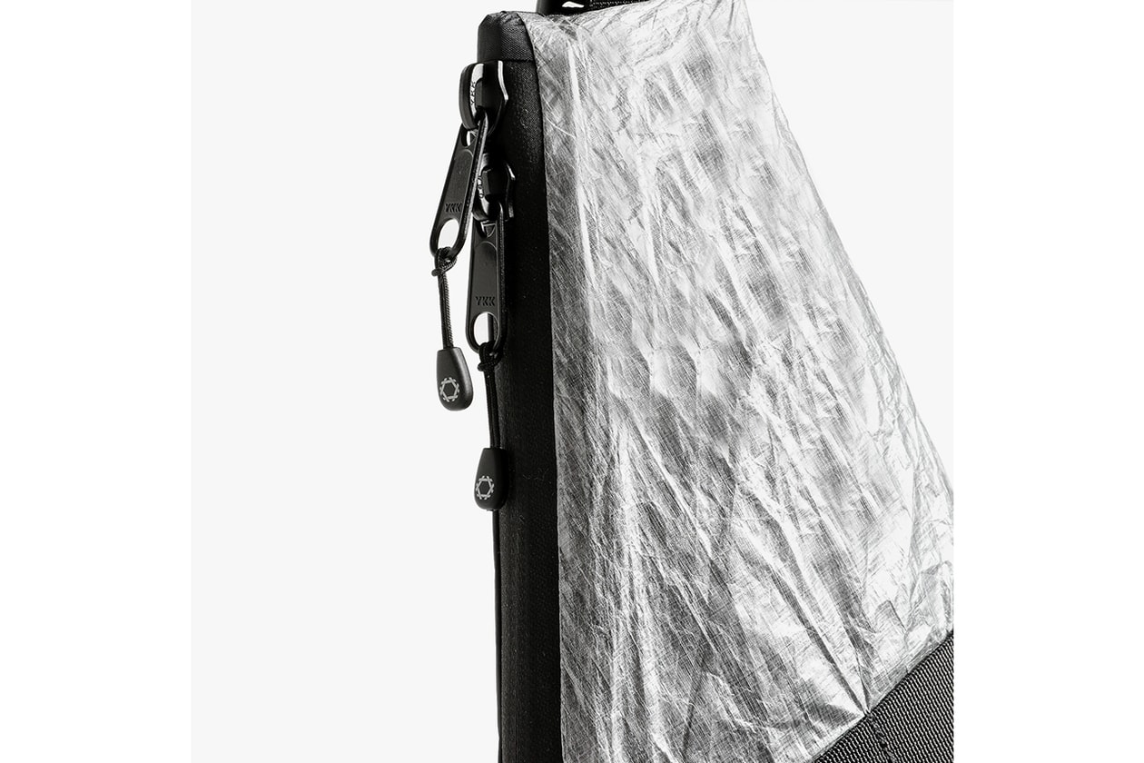 DSPTCH RND Clear Panel Dyneema Collection White Black Unit Holster Pouch Vertical Pouch Sling Pouch