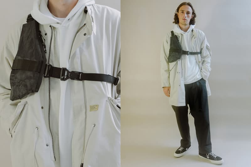 DSPTCH RND Clear Panel Dyneema Collection White Black Unit Holster Pouch Vertical Pouch Sling Pouch