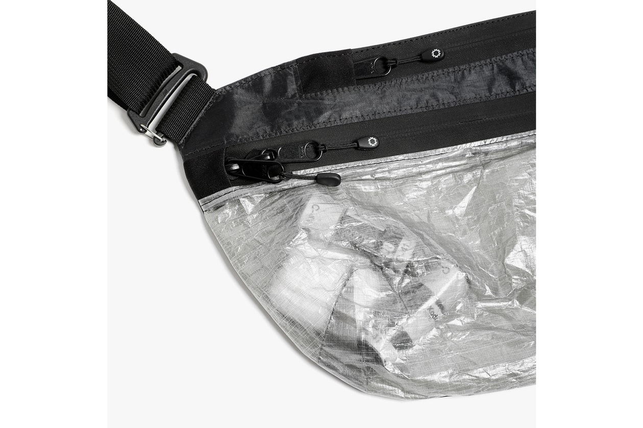 DSPTCH RND Clear Panel Dyneema Collection White Black Unit Holster Pouch Vertical Pouch Sling Pouch