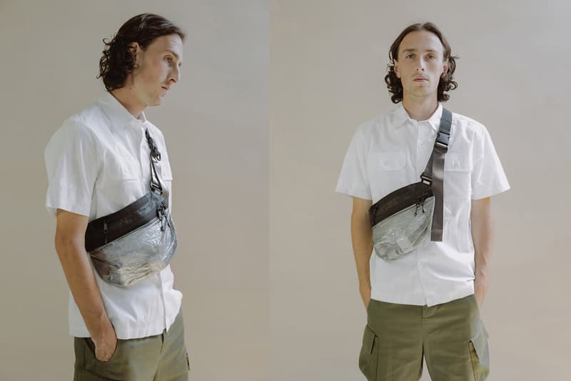 DSPTCH RND Clear Panel Dyneema Collection White Black Unit Holster Pouch Vertical Pouch Sling Pouch