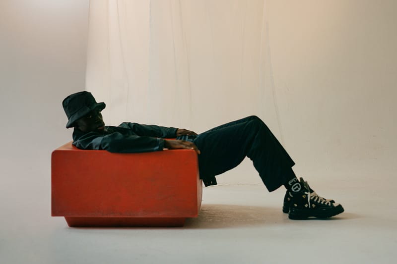 Eastwood Danso Ventures Into Tailoring With Standout Suits & Shell-Adorned Leather Blazers