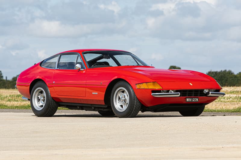 Elton John 1972 Ferrari Daytona on Auction sir rock music legend vintage cars prancing horse silverstone auctions collectors