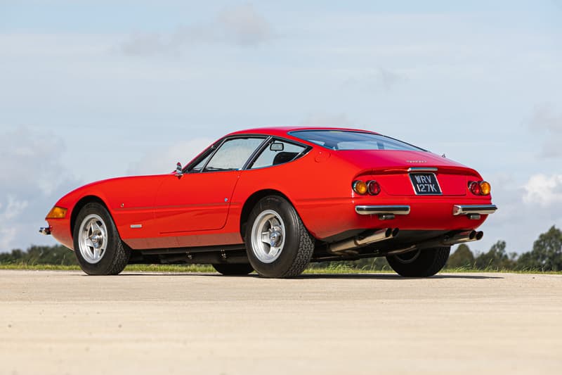 Elton John 1972 Ferrari Daytona on Auction sir rock music legend vintage cars prancing horse silverstone auctions collectors