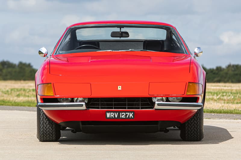 Elton John 1972 Ferrari Daytona on Auction sir rock music legend vintage cars prancing horse silverstone auctions collectors