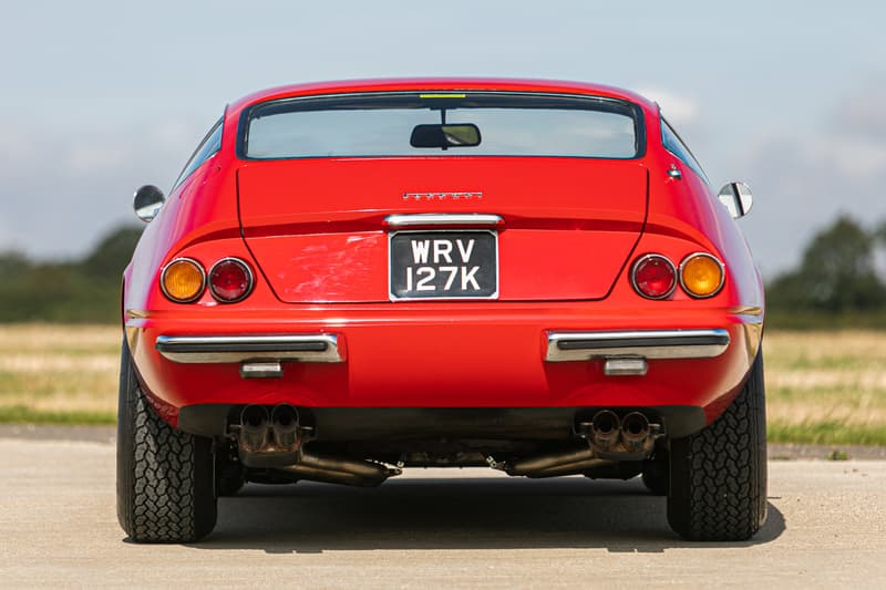 Elton John 1972 Ferrari Daytona on Auction sir rock music legend vintage cars prancing horse silverstone auctions collectors