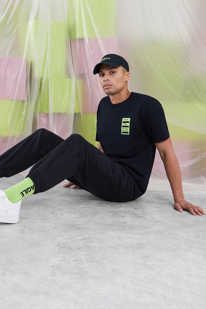 END. Clothing x Wood Wood "Fragile" Fall Winter 2019 FW19 Collection Collaboration Danish Streetwear Label Newcastle Glasgow London Launches Online Capsule Socks Caps Kael Jacket Fred Hoody Brandon Shirt Hester Sweatshirt Sami T-Shirt