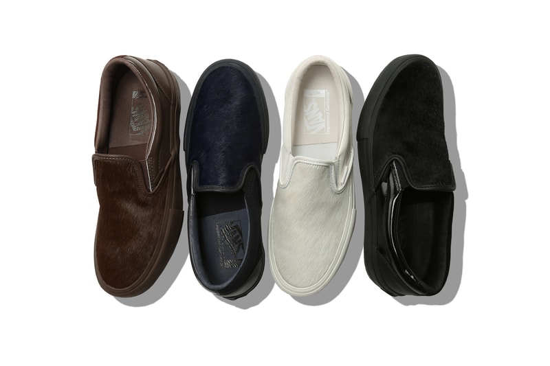 Engineered Garments Vans Vault Suede Slip-On LX First Look white black blue navy brown