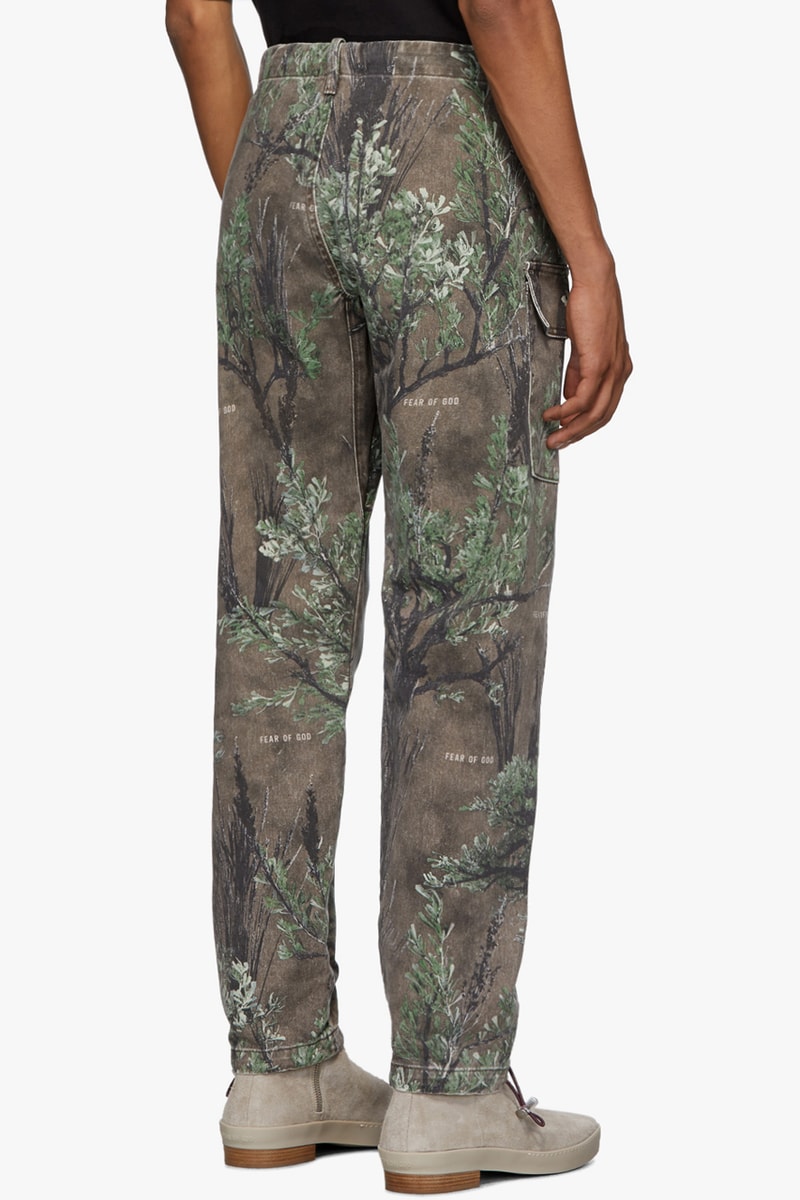 fear of god fall winter 2019 collection release iridescent jacket fg branded logo hoodies varsity jacket camouflage camo pants shirt 