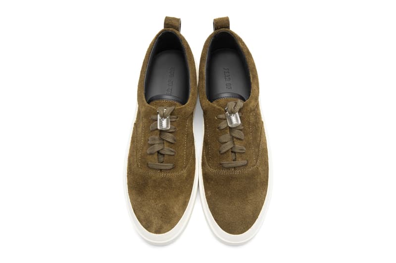 Fear of God SSENSE Exclusive Khaki Suede 101 Lace-Up Sneaker Release White Jerry Lorenzo Info
