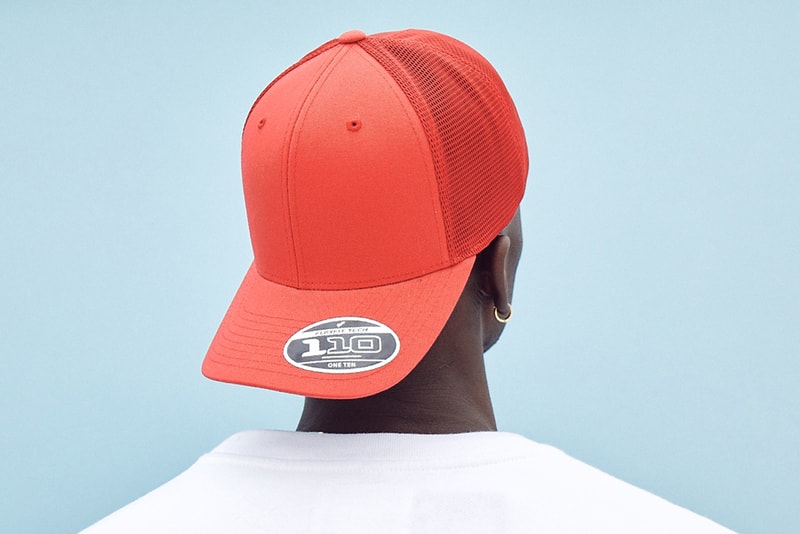 Flexfit 110 Snapback Combines With FlexFit Technology To Get A New And Improved Trucker Hat Look men's women's plastic bottles recycling