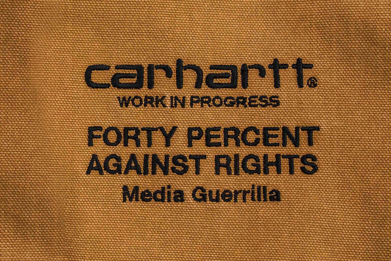 Forty percent against rights Carhartt work in progress SECOND CHANCE Exhibition garments art gallery invincible taiwan exclusive event silk print shop pop up