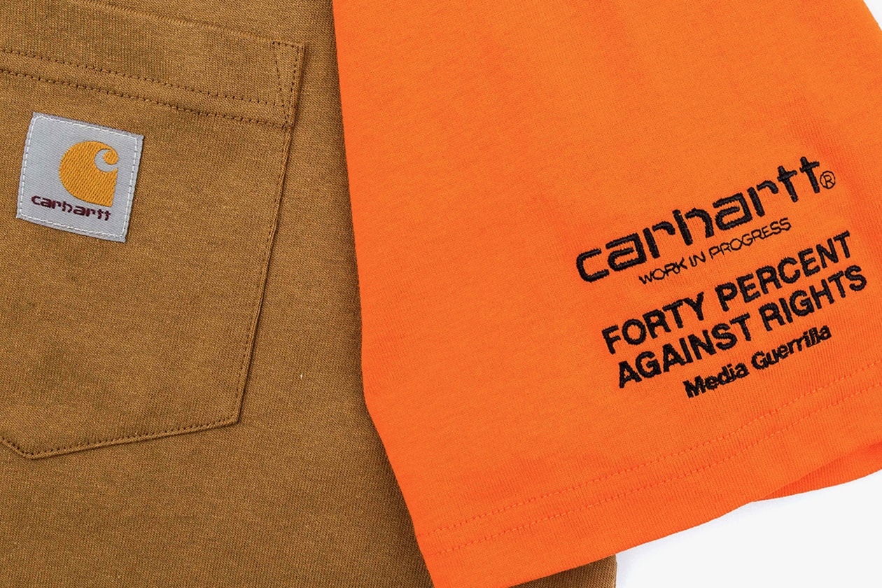 Forty percent against rights Carhartt work in progress SECOND CHANCE Exhibition garments art gallery invincible taiwan exclusive event silk print shop pop up