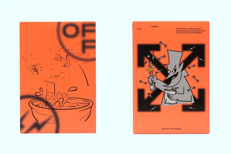 fragment design x Off-White™ for THE CONVENI ginza shop store tee shirt collaboration cereal box release date info buy