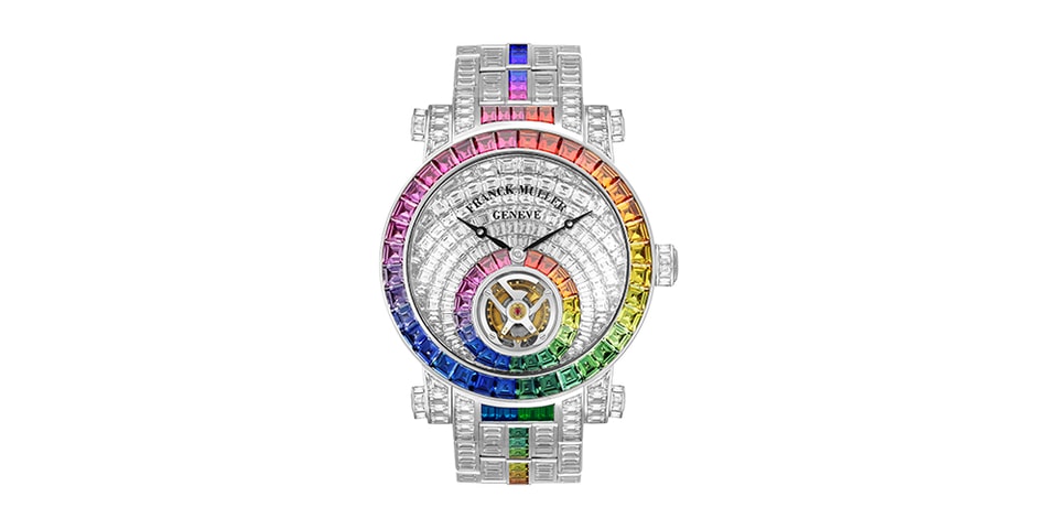 Franck Muller Debuts Rainbow Invisible Setting Tourbillon Timepiece Franck Muller Debuts Rainbow Invisible Setting Tourbillon Timepiece