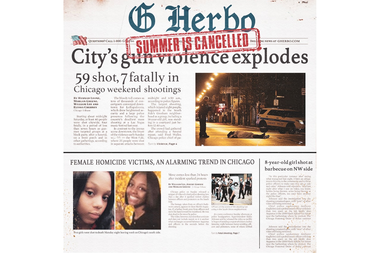 G Herbo "Summer is Cancelled" Single Release Epic Records