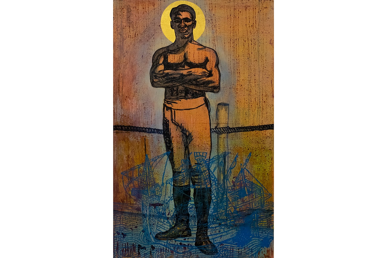 Godfried Donkor Battle Royale Last Man Standing Part 1 Gallery 1957 Boxing Slave Trade History US UK Ghana