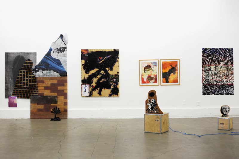 good taste exhibition dover street market los angeles artworks installations sculptures paintings collages