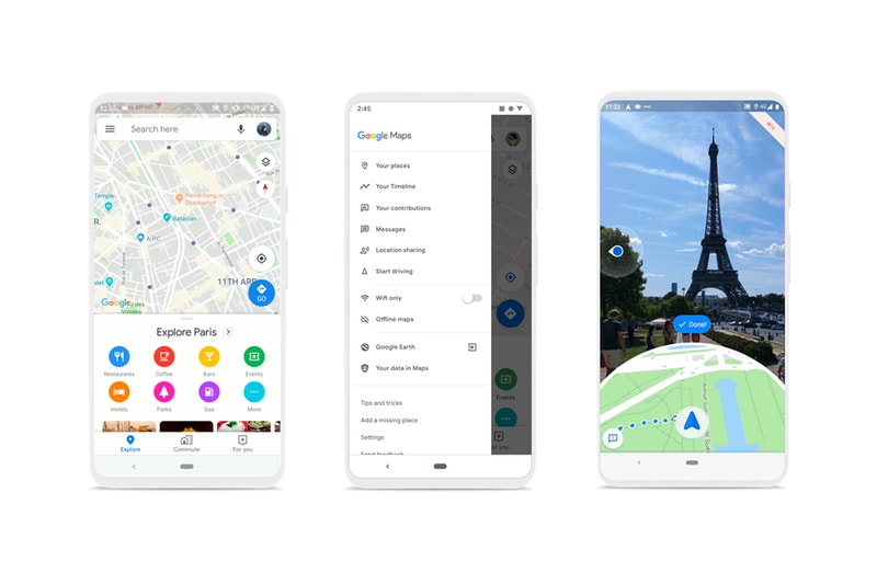 Google Maps Augmented Reality Navigation Amazing local food timeline location history wait time lineup que live view iphone android apple smartphones