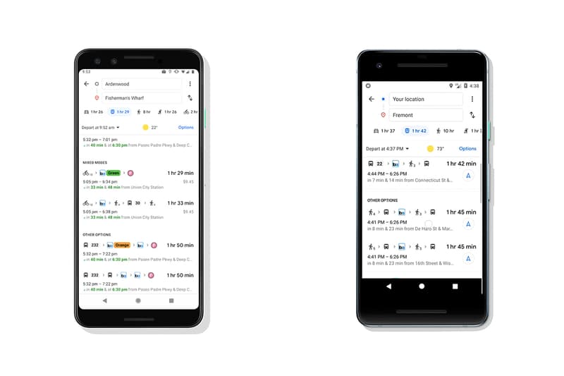 Google Maps Introduces Mixed Modes Option Hypebeast