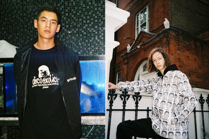Grind London Fall/Winter 2019 Collection Shirts Trousers Pullovers Hoodies Track Suits Black White Gray Green Aliens Cars Plants