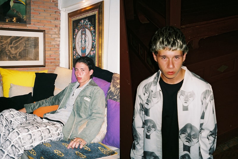 Grind London Fall/Winter 2019 Collection Shirts Trousers Pullovers Hoodies Track Suits Black White Gray Green Aliens Cars Plants