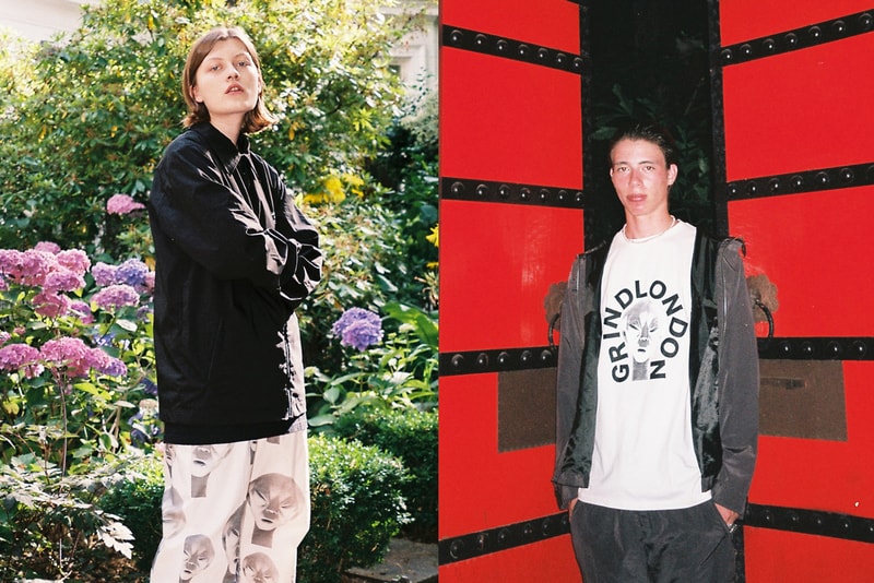 Grind London Fall/Winter 2019 Collection Shirts Trousers Pullovers Hoodies Track Suits Black White Gray Green Aliens Cars Plants
