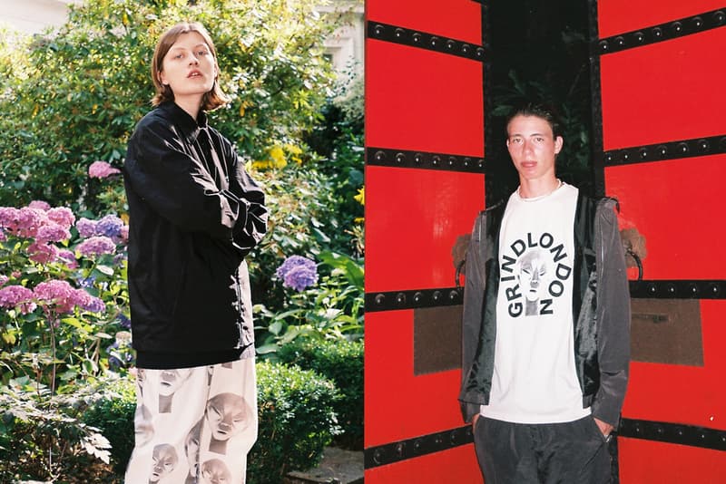 Grind London Fall/Winter 2019 Collection Shirts Trousers Pullovers Hoodies Track Suits Black White Gray Green Aliens Cars Plants