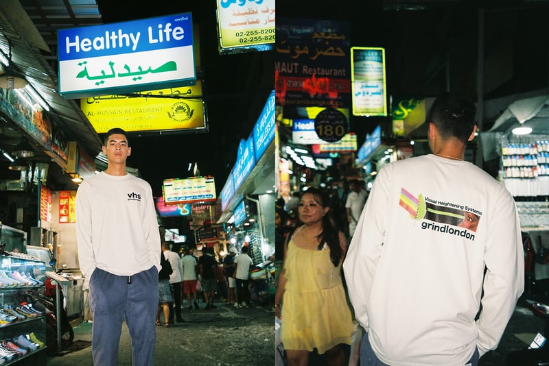 Grind London Fall/Winter 2019 Collection Shirts Trousers Pullovers Hoodies Track Suits Black White Gray Green Aliens Cars Plants