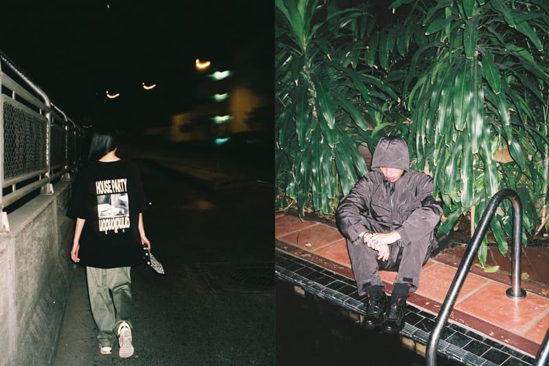 Grind London Fall/Winter 2019 Collection Shirts Trousers Pullovers Hoodies Track Suits Black White Gray Green Aliens Cars Plants