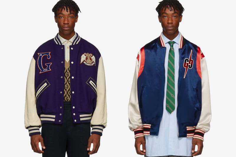 Gucci's Latest Varsity Jackets Embrace Vibrant Collegiate Motifs