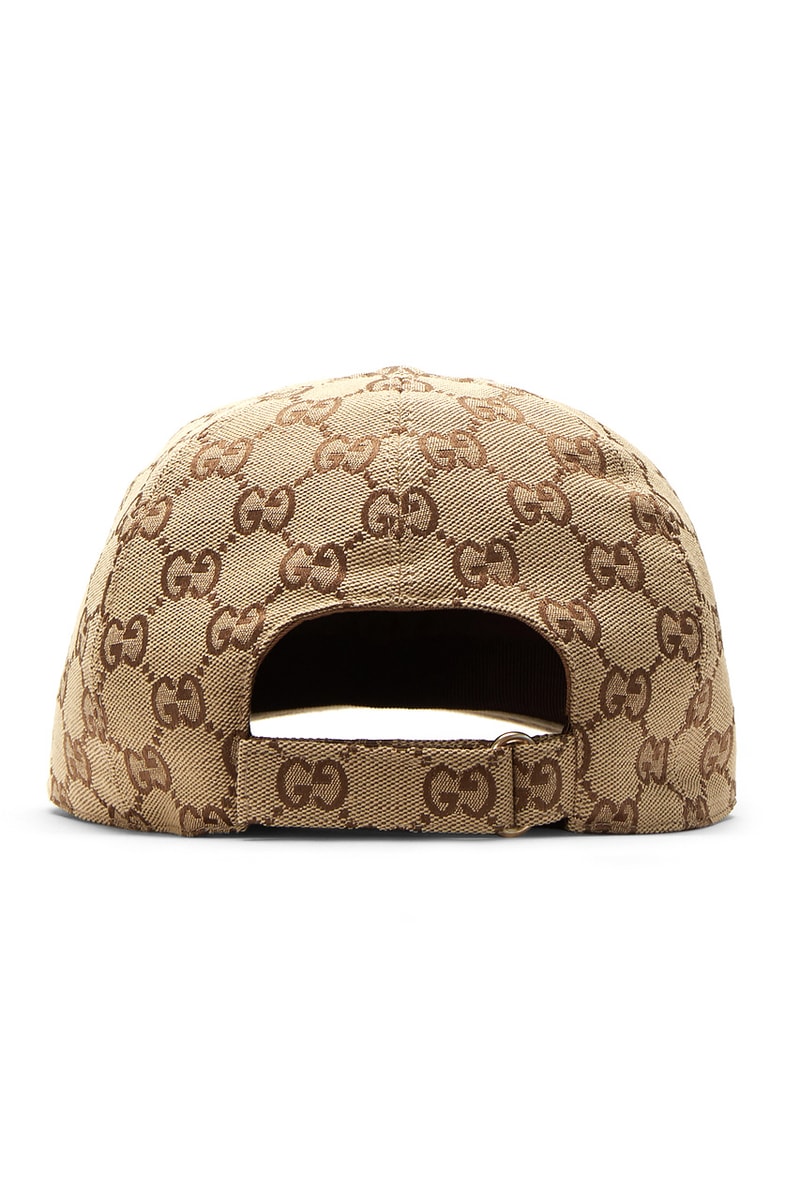 Gucci GG Logo Canvas Bomber Jacket in Beige Jacquard Track Pants Baseball Cap monogram strap white emboridery logo canvas weave cotton blend gold trim