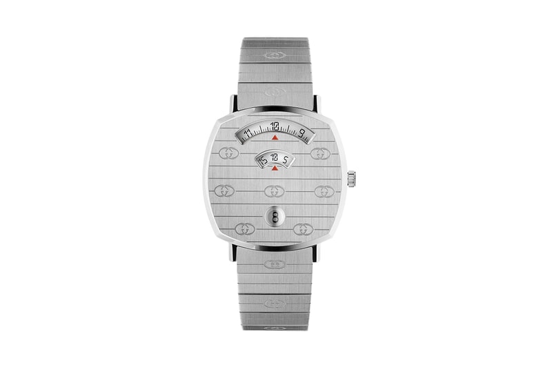 Gucci Grip Watch Release Gold Silver Monogram Three window Quartz