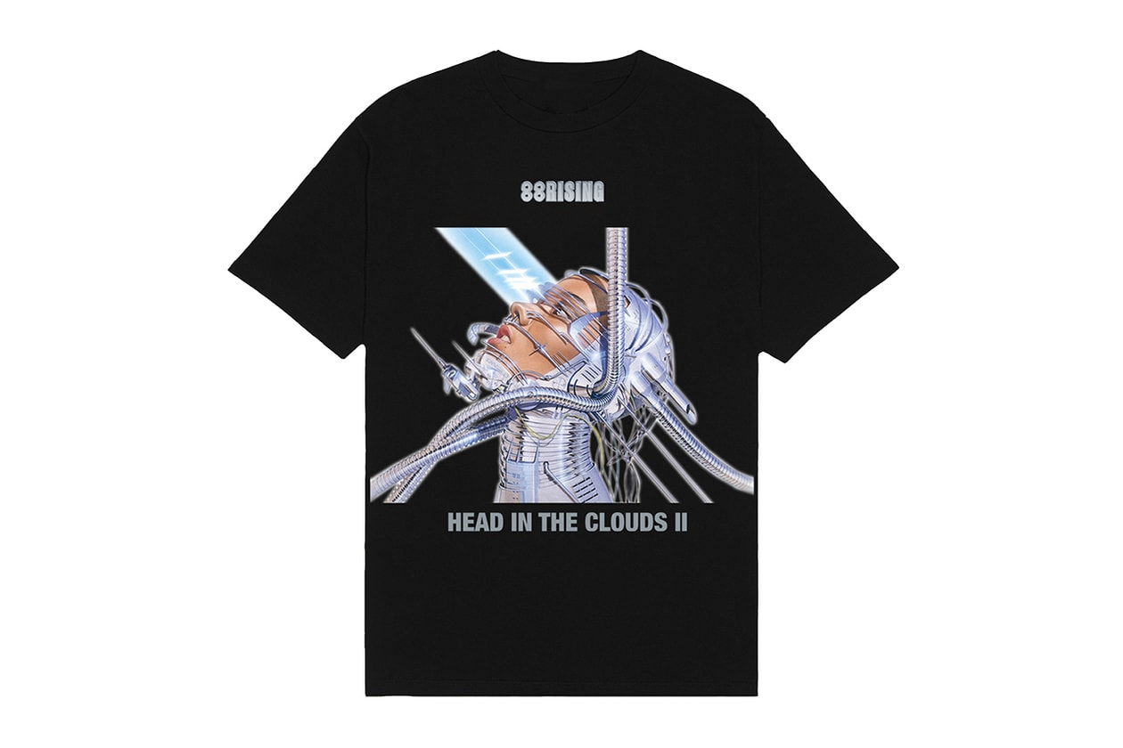 Hajime Sorayama 88rising 'Head in the Clouds II' Collaboration collection release date info merch festival album compilation rich brian joji artwork sexy robot tee shirt hoodie sweater price buy store august 28 2019