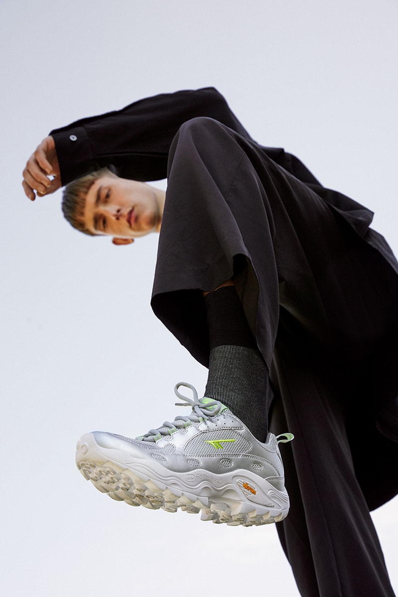 Hi-Tec HTS74 Fall/Winter 2019 FW19 Collection Footwear Apparel Silver Shadow RGS Rolling Gait System Running Trail Shoes Sneakers 1980s Sphike Low Mountain Jacket Adventure Racing Series 90s Hugo Track Pant Top