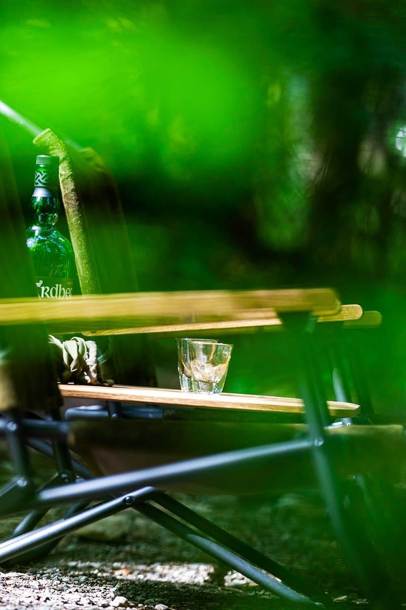 hobo x TRUCK Furniture "Takibi Bar" Season 2 Fashion Apparel Camping Gear Collection Campaign Photography Lookbooks Outdoors Tokyo Japan Paraffin Wax Coated Olive Canvas Items Utility Bag Folding Chair Tote Apron Low Table Pouch Case